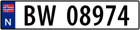 Truck License Plate